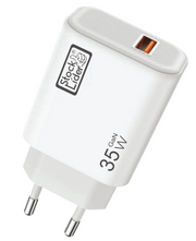 Cargador USB 35W para casa y viaje