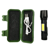 Linterna recargable LED USB compacta