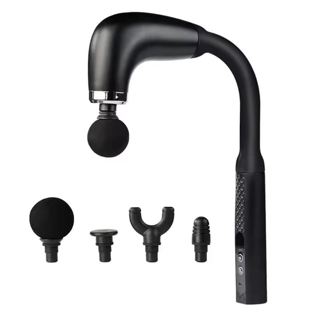 Pistola de masaje muscular U recargable