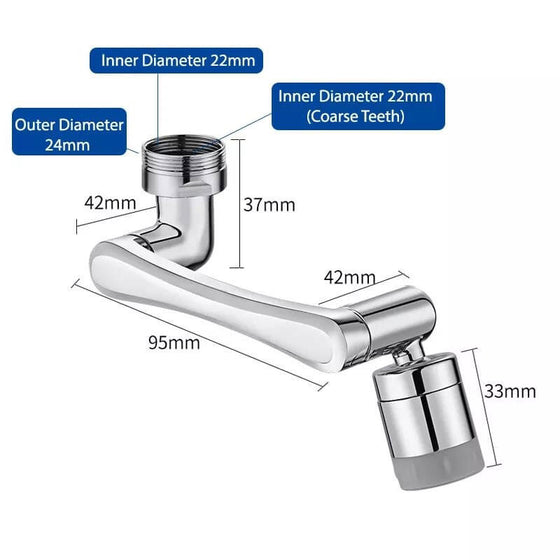 Extensor de grifo giratorio 1080°