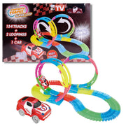 Pista de carreras flexible que brilla