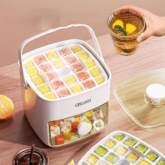 Máquina para Hacer Cubitos de Hielo 2 en 1