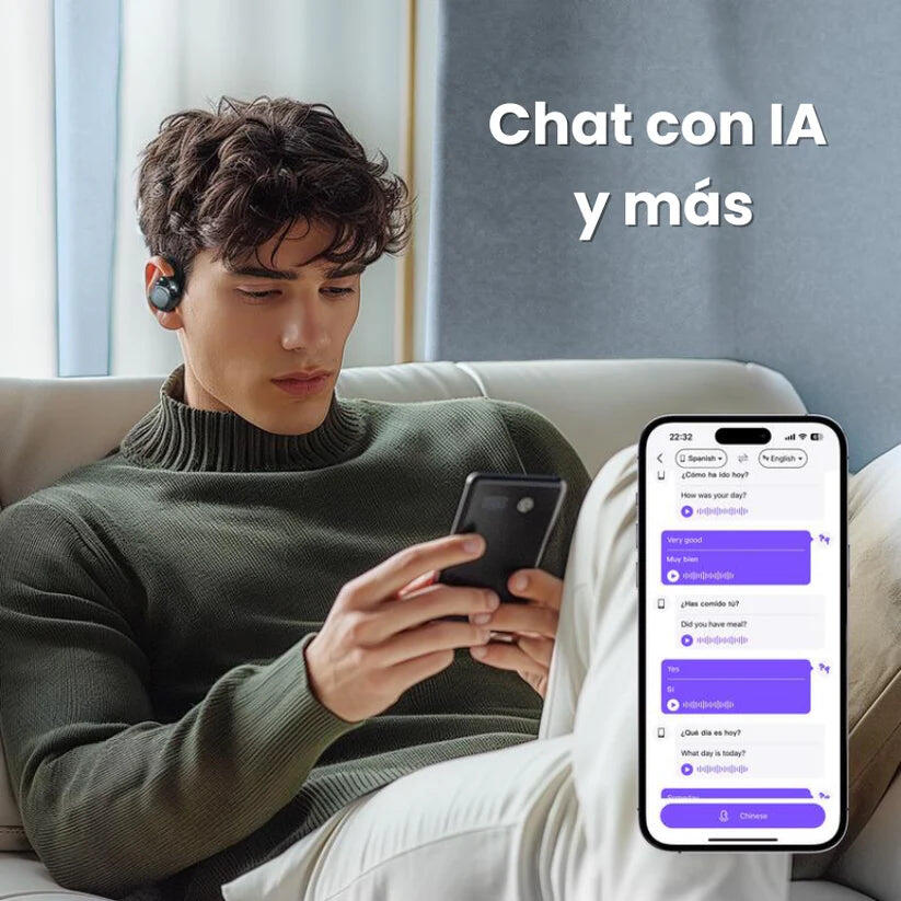 Auriculares traductores en tiempo real