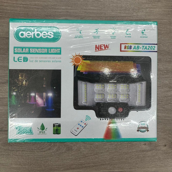 Luz solar con sensor multicolor exterior
