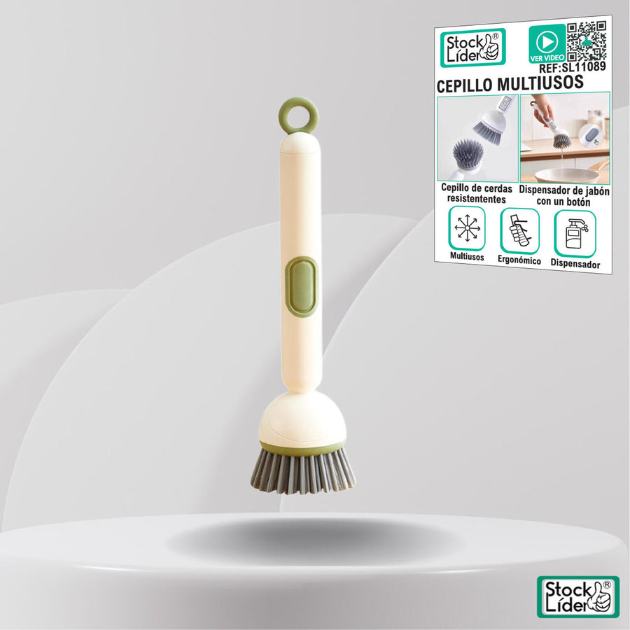 Cepillo multiusos con dispensador