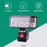 Foco LED solar con batería portátil