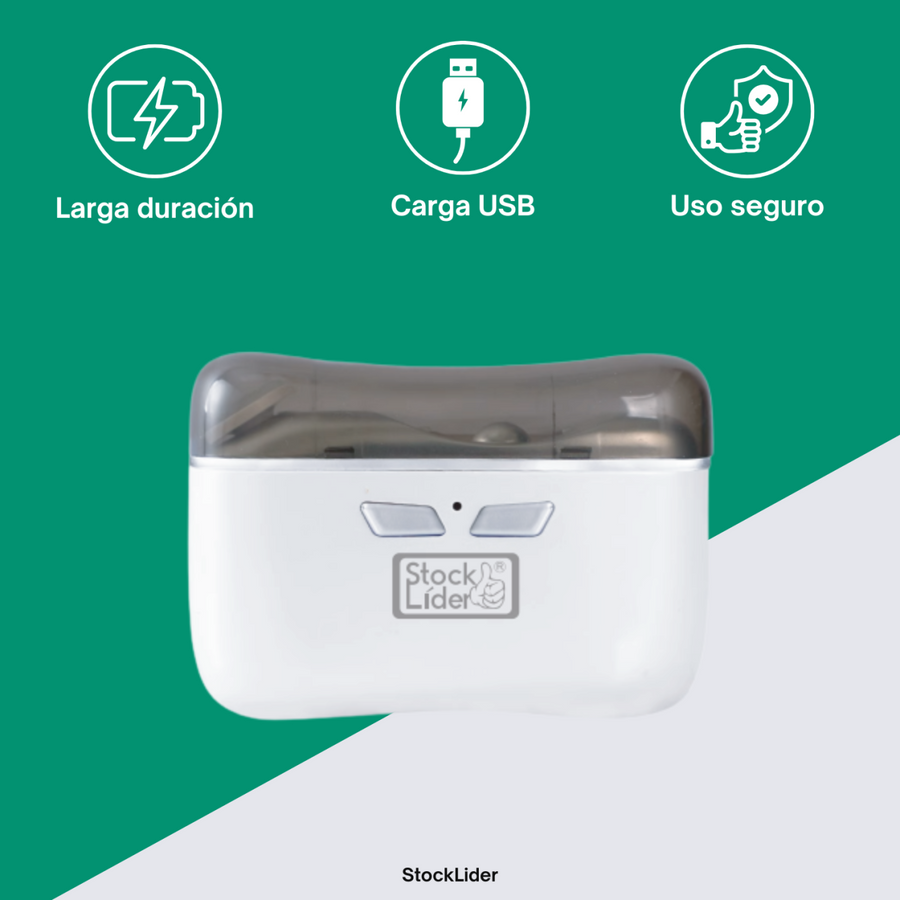 Corta uñas eléctrico con pulidor USB