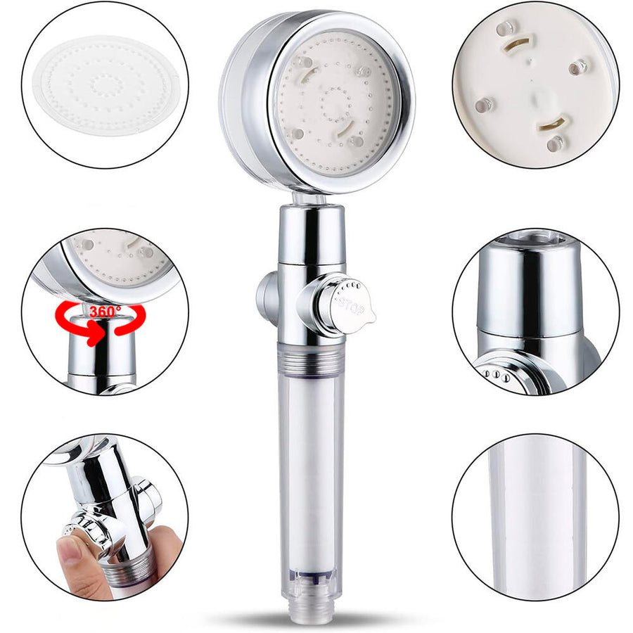 Cabezal de Ducha LED y Cepillo Desenredador