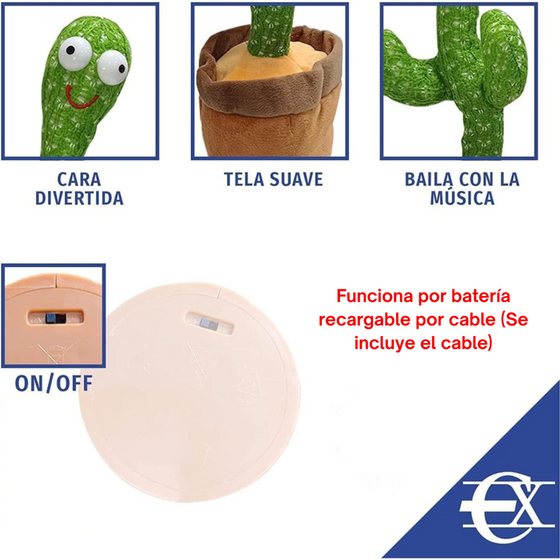 Cactus baila y graba para niños