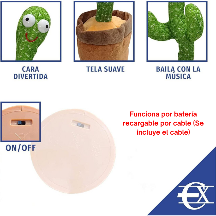 Cactus baila y graba para niños