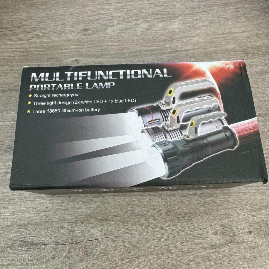Linterna multifuncional recargable potente