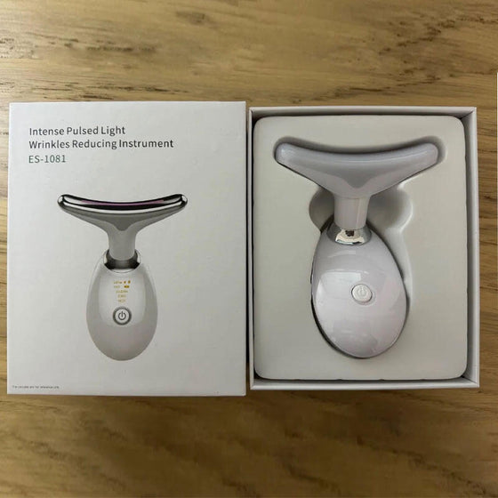 Masajeador antiarrugas facial LED 7 luces