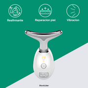 Masajeador facial LED para rostro y cuello