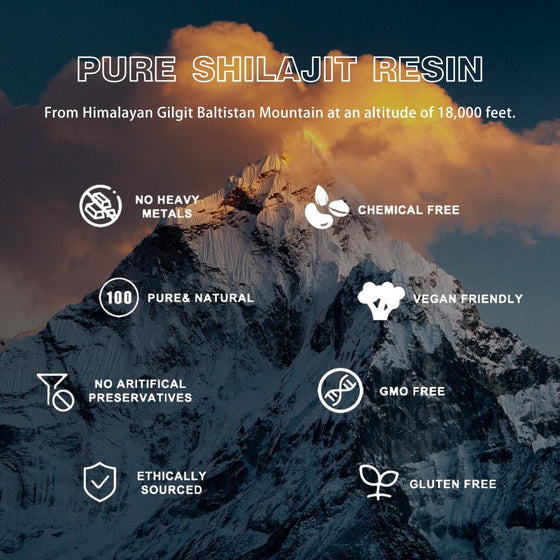 Shilajit Resina Mineral natural para vitalidad