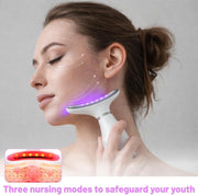Masajeador facial antiarrugas lifting LED