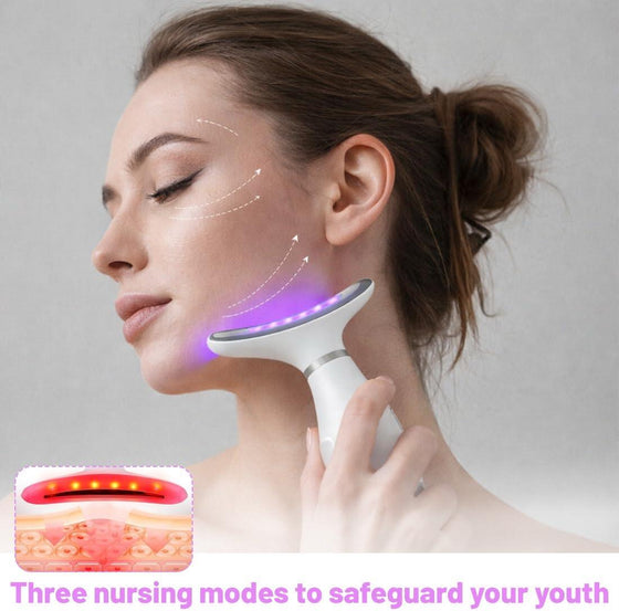 Masajeador facial antiarrugas lifting LED