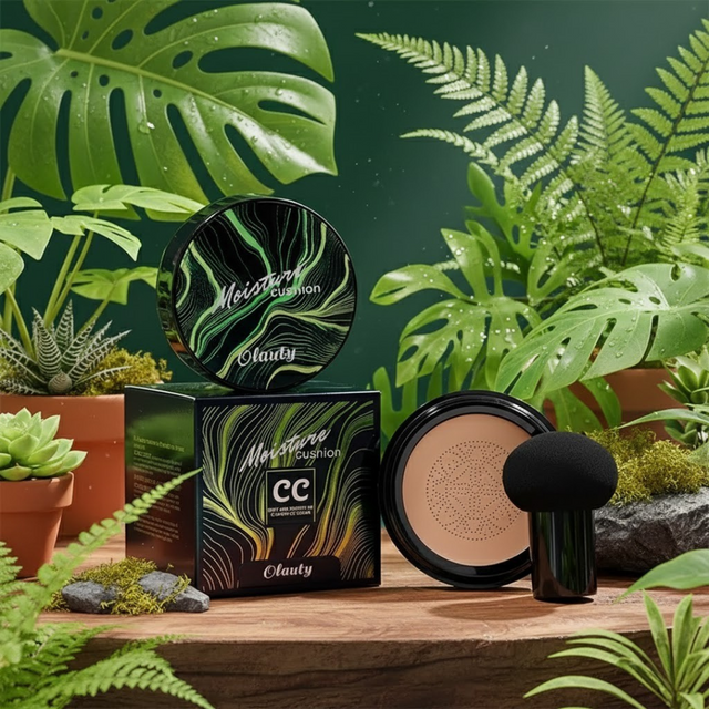 CC Cream Cushion Mushroom ligera y natural