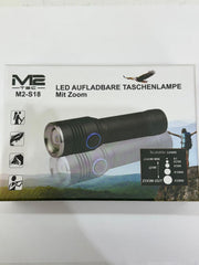 Linterna recargable USB M2-S18 con zoom