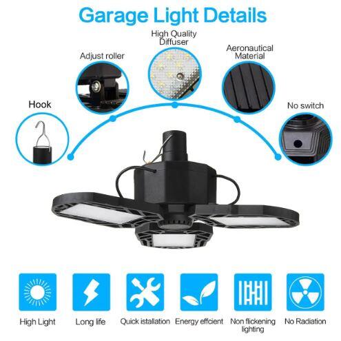 Lámpara LED solar plegable portátil