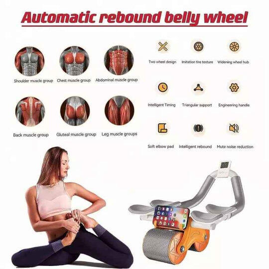 Rodillo de abdominales con rebote