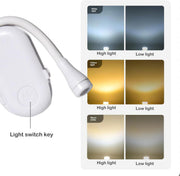 Mini luz con clip USB ajustable