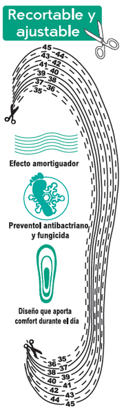 Plantillas recortables hombre cómodas
