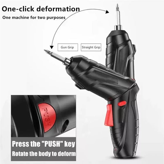 Destornillador inalámbrico 4.8V con 47 piezas