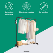 Perchero con ruedas para ropa | Novarso