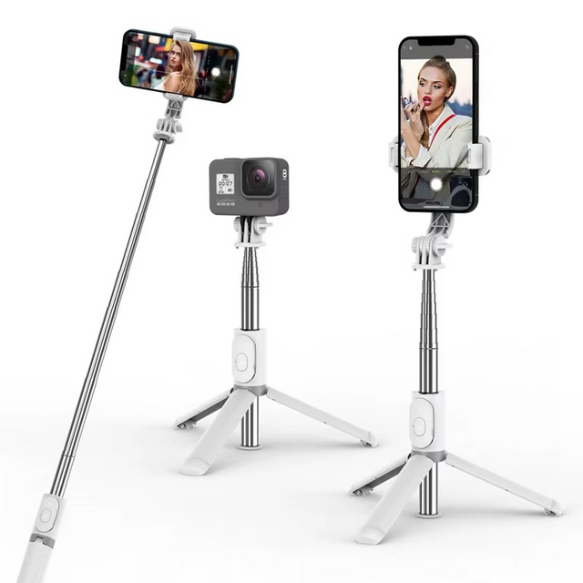 Palo selfie extensible con trípode Q02