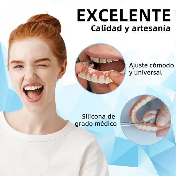 Prótesis dental de silicona estética