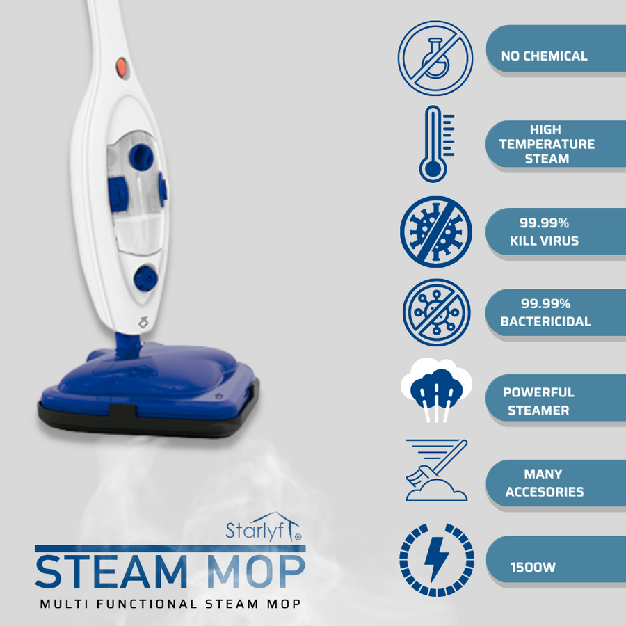 Mopa a vapor multifunción para casa