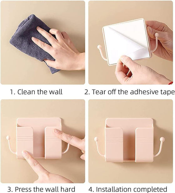 Soporte pared con gancho adhesivo
