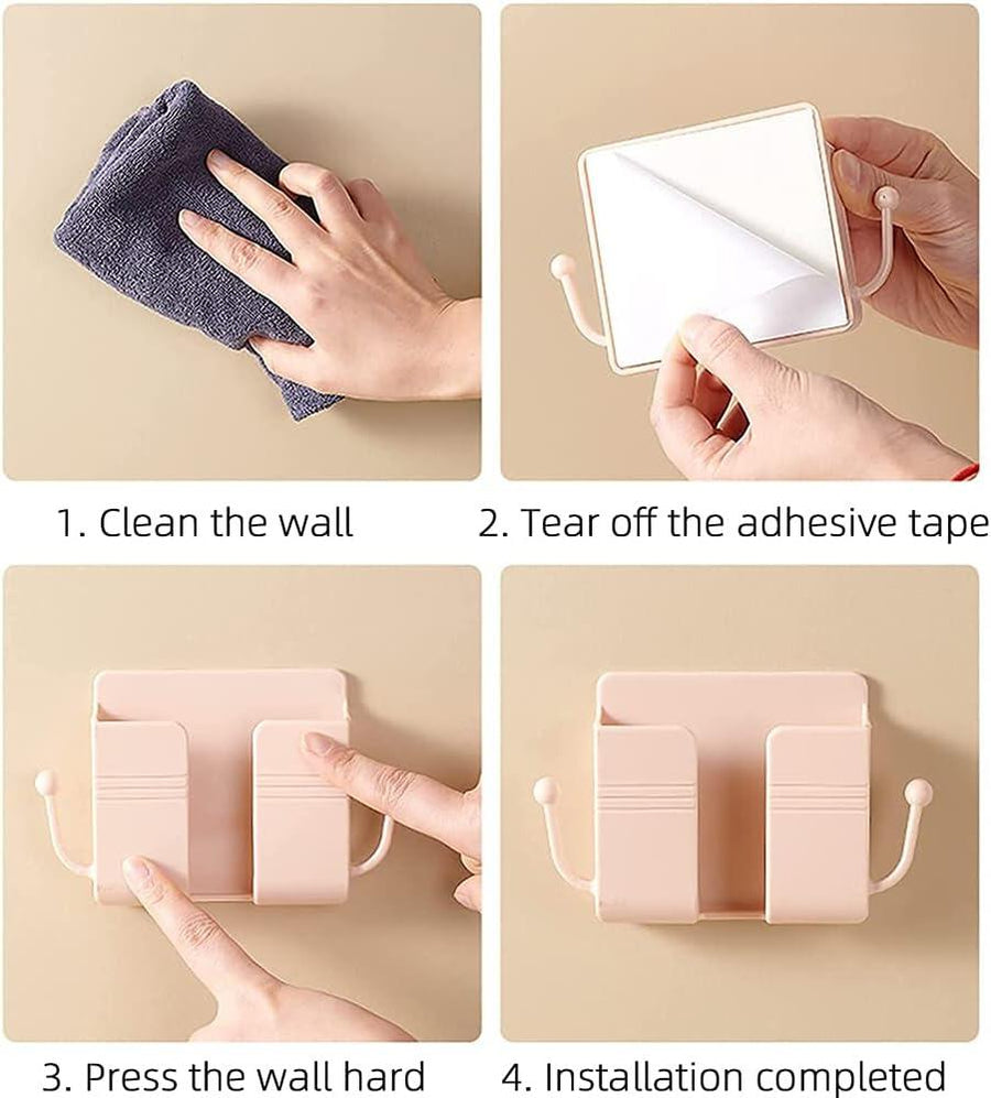 Soporte pared con gancho adhesivo