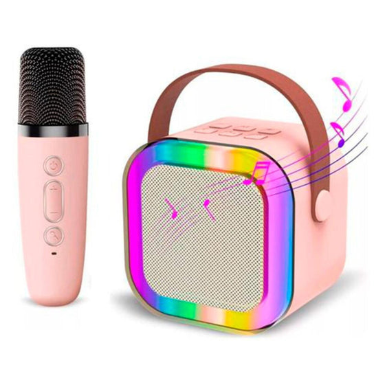 Karaoke portátil con micrófono y Bluetooth