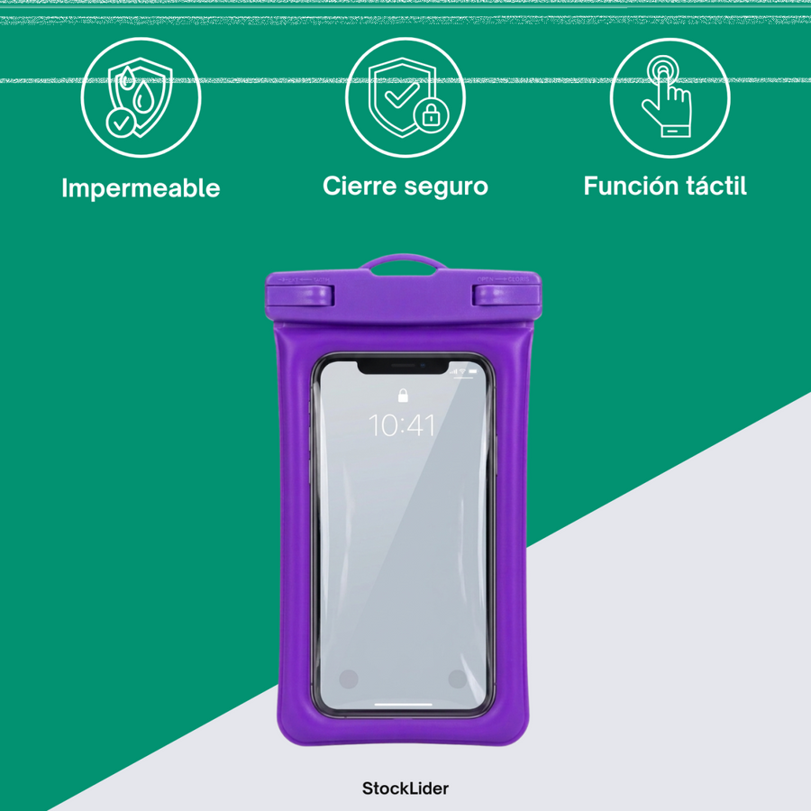 Funda impermeable para móvil táctil