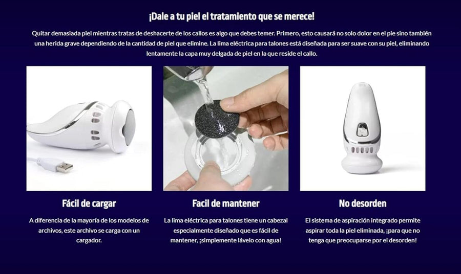 Removedor de Callos Eléctrico para Pies