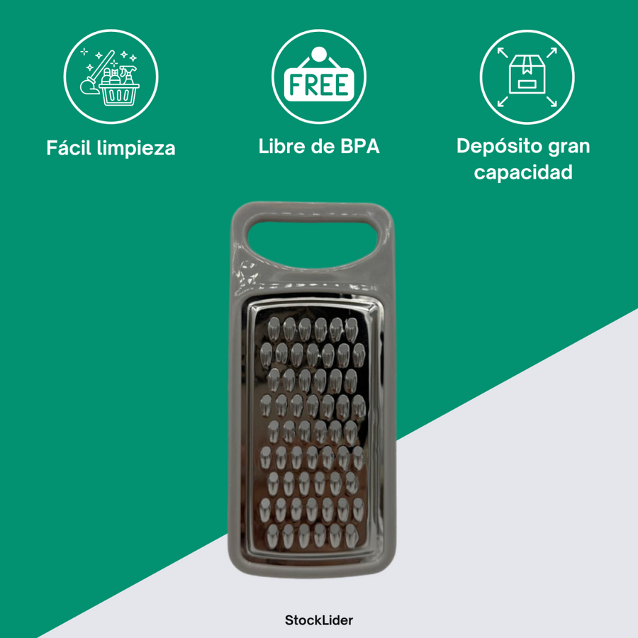 Rallador con depósito para cocina limpia