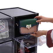 Cajas de zapatos apilables transparentes