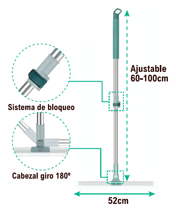 Escoba multifunción de silicona