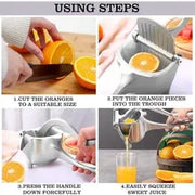 Exprimidor manual de limones inoxidable