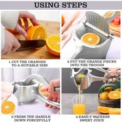Exprimidor manual de limones inoxidable