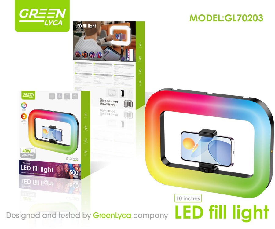 Anillo de Luz RGB 10 Pulgadas para Móvil