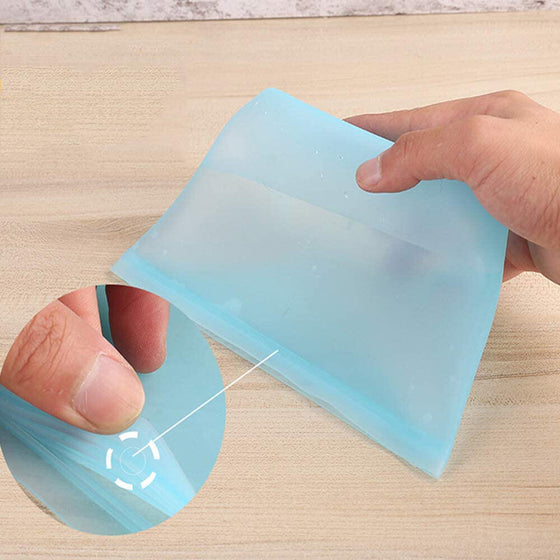 Bolsas de silicona reutilizables para alimentos