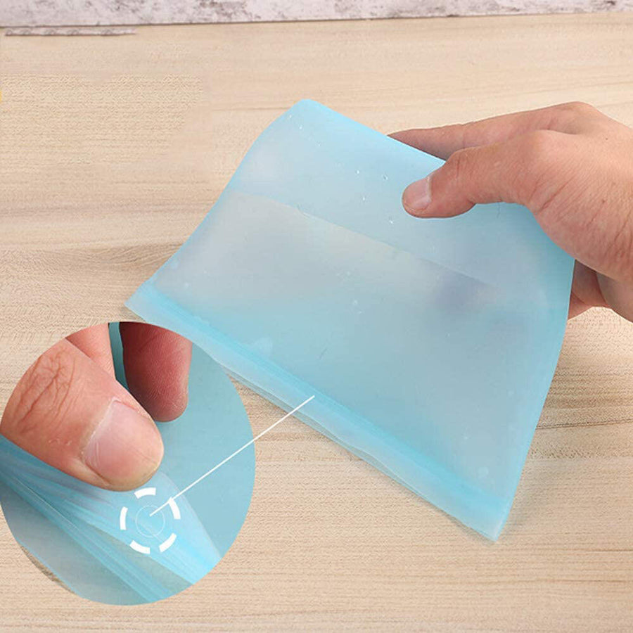 Bolsas de silicona reutilizables para alimentos