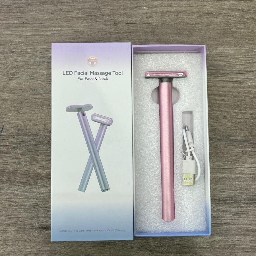 Masajeador Facial 4 en 1 LED Roja
