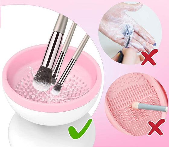 Limpiador de brochas de maquillaje USB