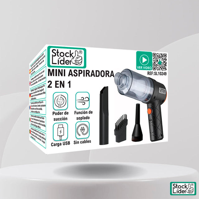 Mini aspiradora 2 en 1 inalámbrica