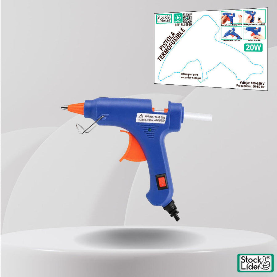 Pistola termofusible para manualidades