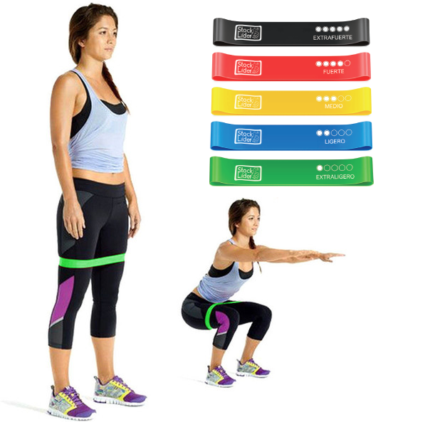 Bandas elásticas para entrenar en casa
