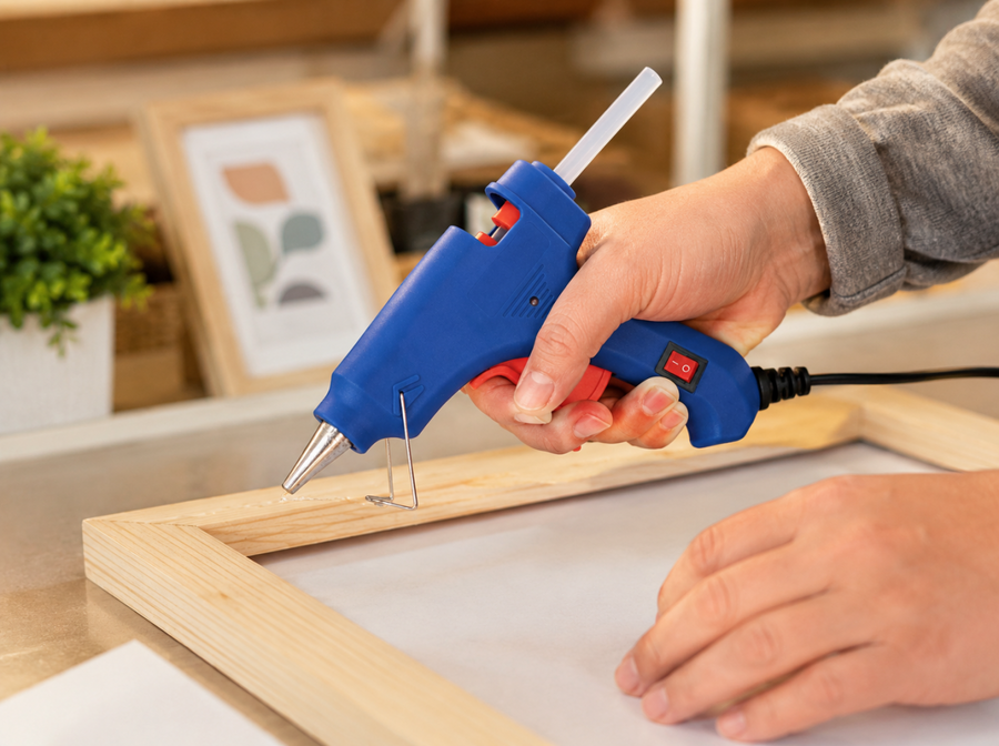 Pistola termofusible para manualidades